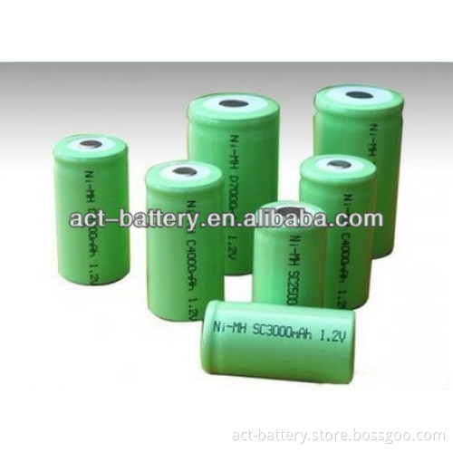 ni-mh type 1.2v 3000mah sub c nimh battery